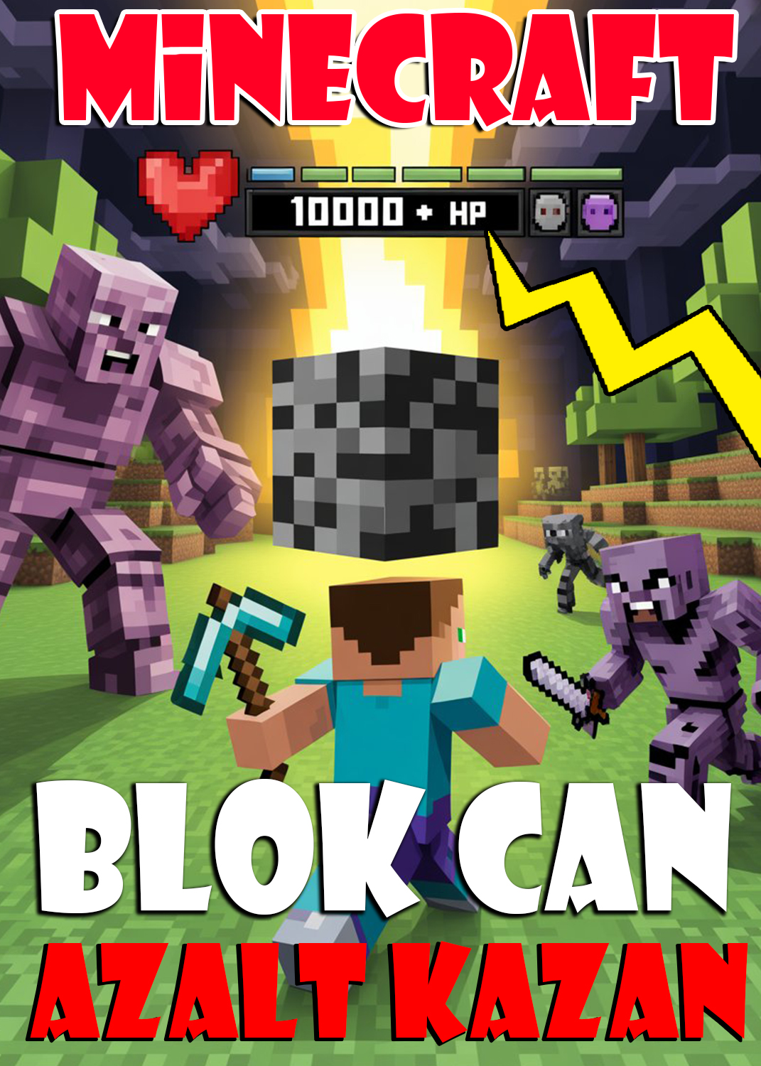 TikTok Hediyeleri ile Blok Canını Yükselten Minecraft Arena Modu (1 Aylık Geçerli Lisans)
