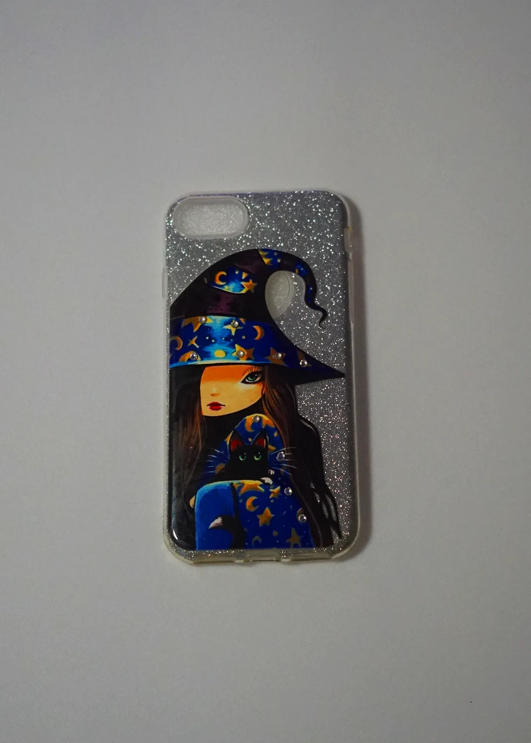 Apple iPhone 8 Simli Şeffaf Cadı Temalı Kılıf Modelleri ve Görselleri