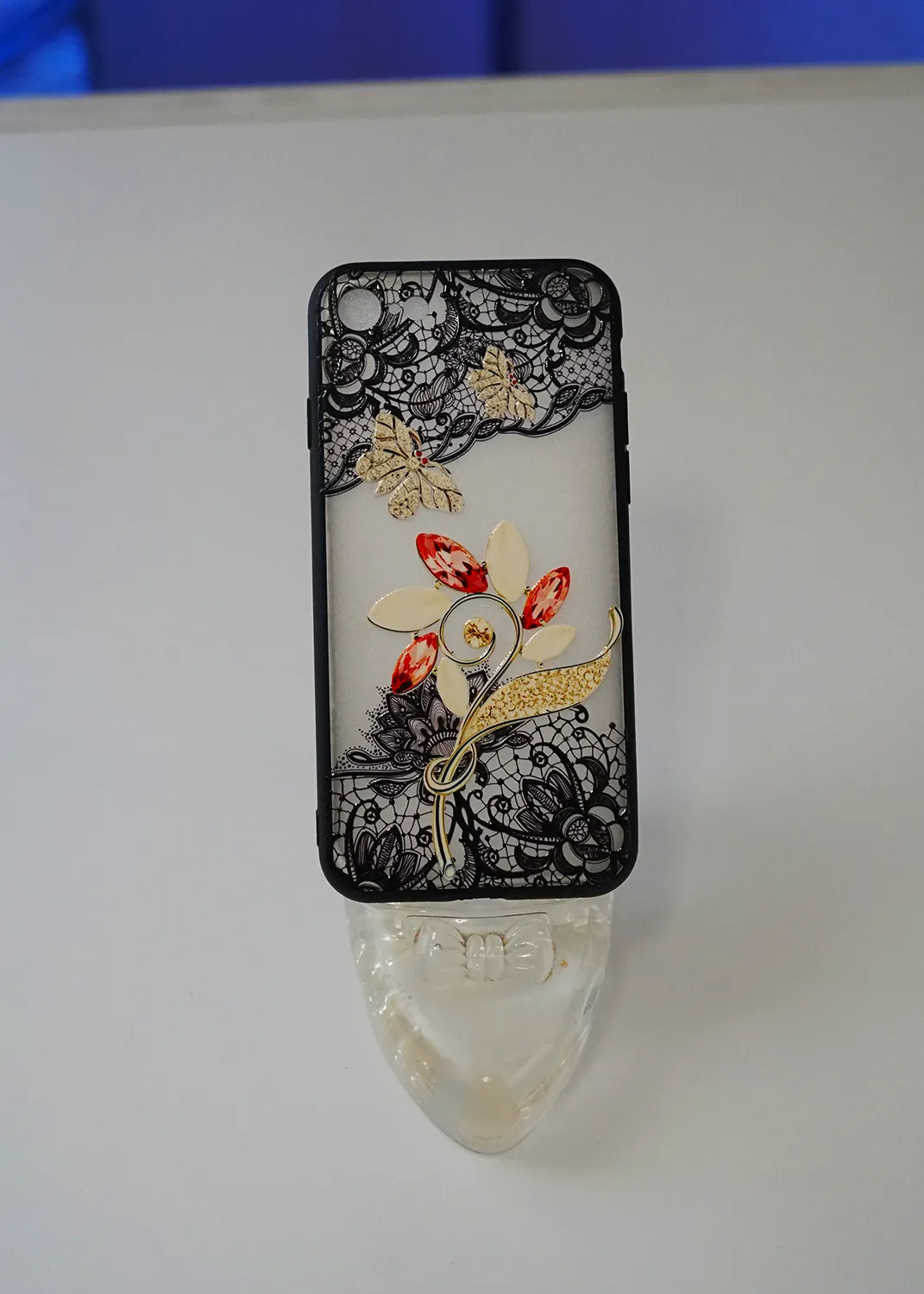 iPhone 7 Uyumlu Çiçek Desenli Şeffaf Telefon Kılıfı Modelleri ve Görselleri